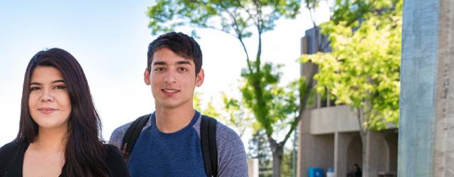 Four Students standing at Butte College Campus